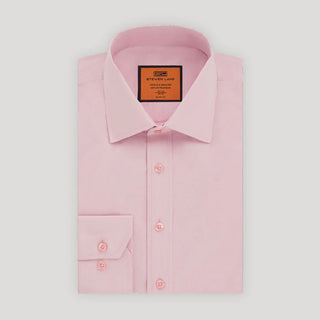Poplin | Button Cuff | 100% Cotton | Pink