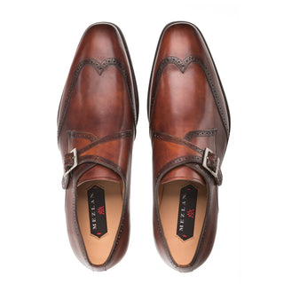 9268-Forest Mezlan Leather Dress Shoes