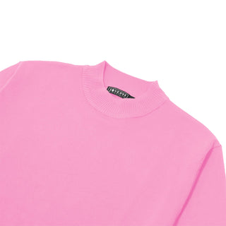 Joseph Michael Traditional Fit Mockneck Sweater - Pink