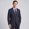 Joseph Michael Men's Navy Modern Fit Pinstripe Suit — Notch Lapel