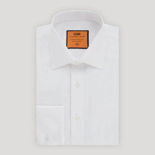 Poplin | French Cuff | 100% Cotton | Optical White | Slim Fit