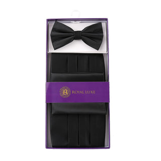 Cummerbund Bow Tie & Hanky Set