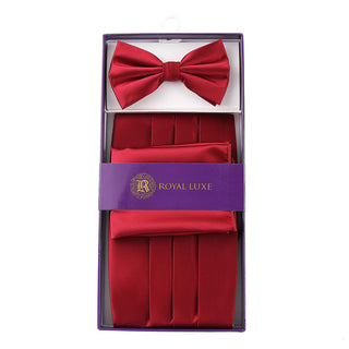 Cummerbund Bow Tie & Hanky Set