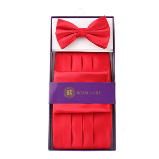Cummerbund Bow Tie & Hanky Set