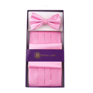 Cummerbund Bow Tie & Hanky Set
