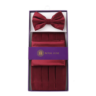 Cummerbund Bow Tie & Hanky Set
