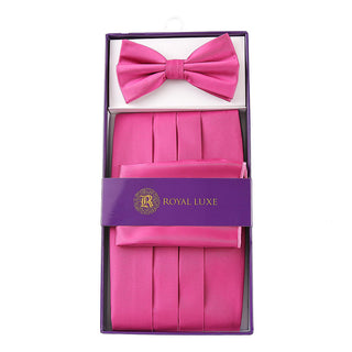 Cummerbund Bow Tie & Hanky Set