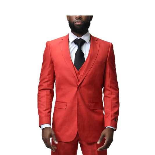 Ideal 3 Piece Suit - Red