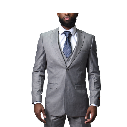 Ideal 3 Piece Suit - Medium Grey