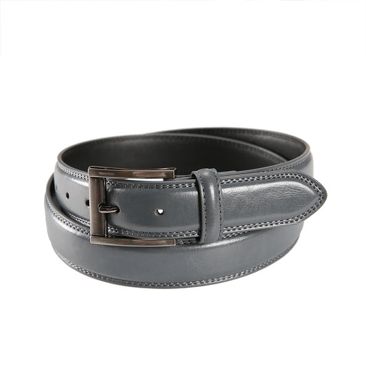 Pino Baldini Grey Leather Dress Belt