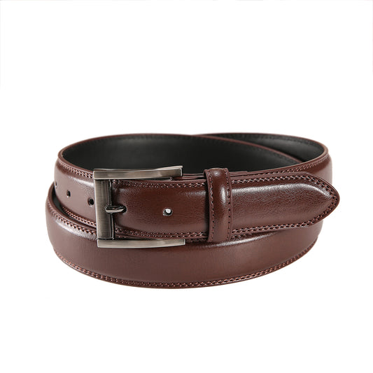 Pino Baldini Brown Leather Dress Belt