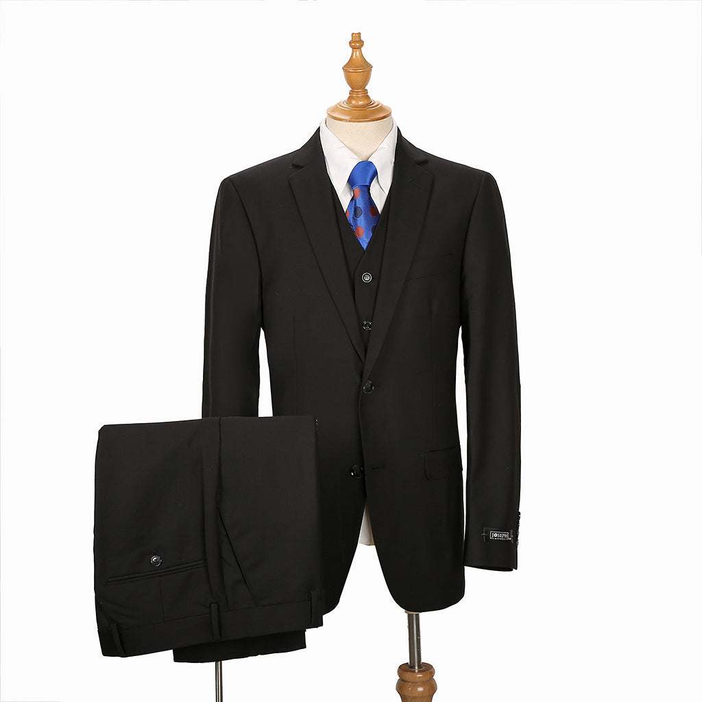 Joseph Michael Slim Fit Executive Vested Suit, Black