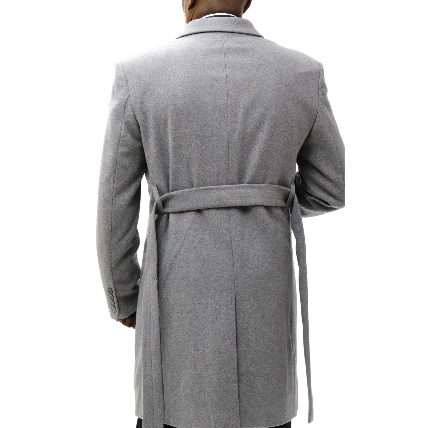 Cashmere & Wool Double-Breasted Overcoat - D&K Suit City