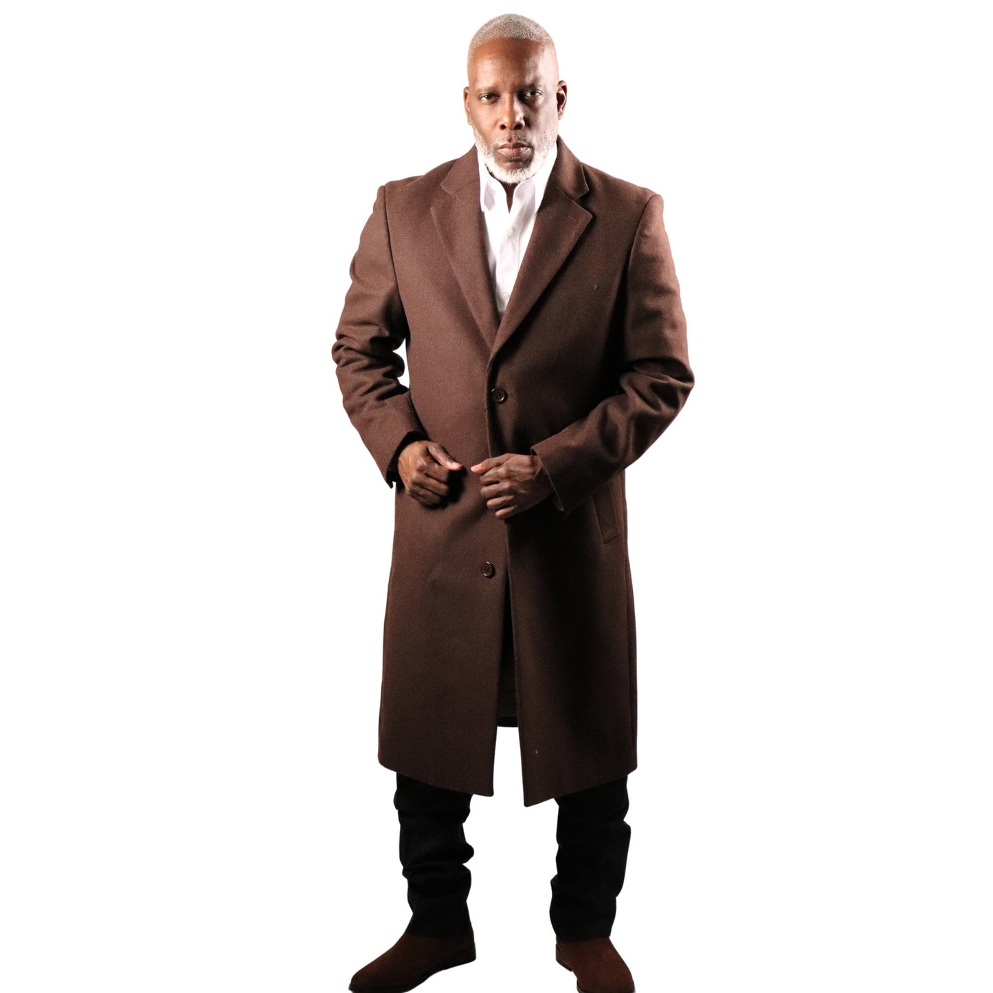 Cashmere & Wool Overcoat - D&K Suit City
